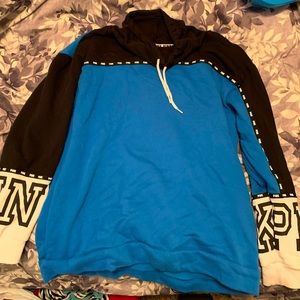 Pink VS Blue Campus Cowl neck Sweater